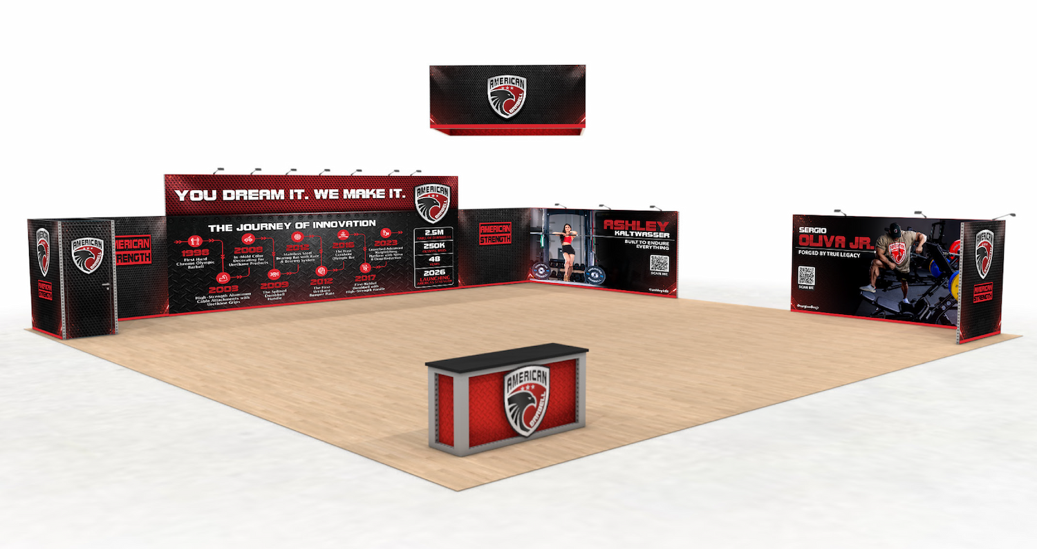 American Barbell Booth 611 Rendering