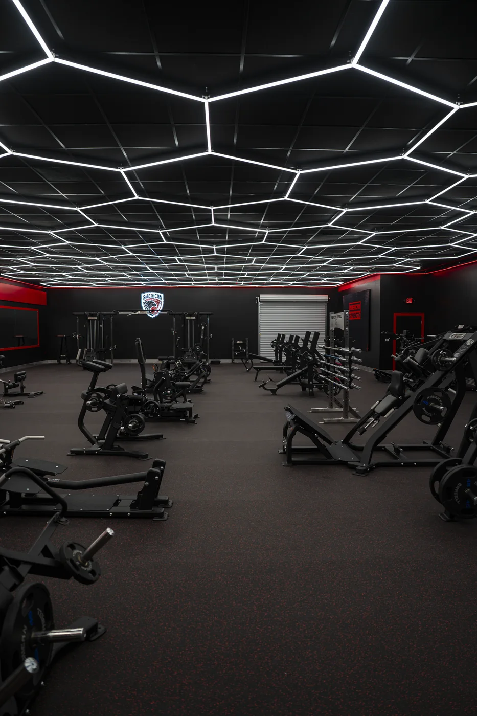 American Strength showroom with machines arranged across the training floor